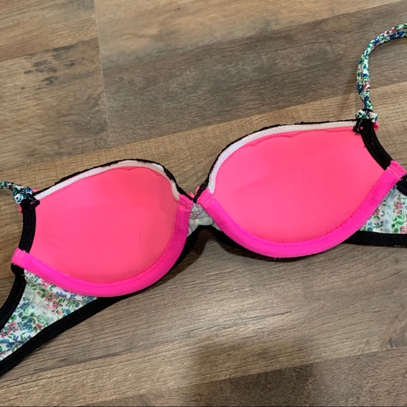 VS Sexy little things floral print lace bow bra - Picture 7 of 9